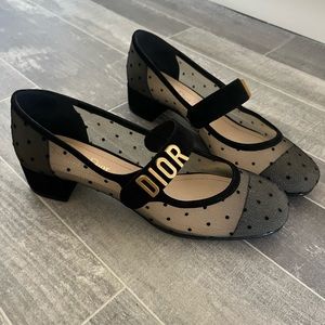 Dior mesh Mary Jane heels